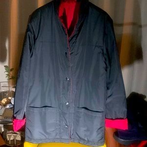 ENSIGN COLLECTION BLACK TRENCH COAT SIZE M